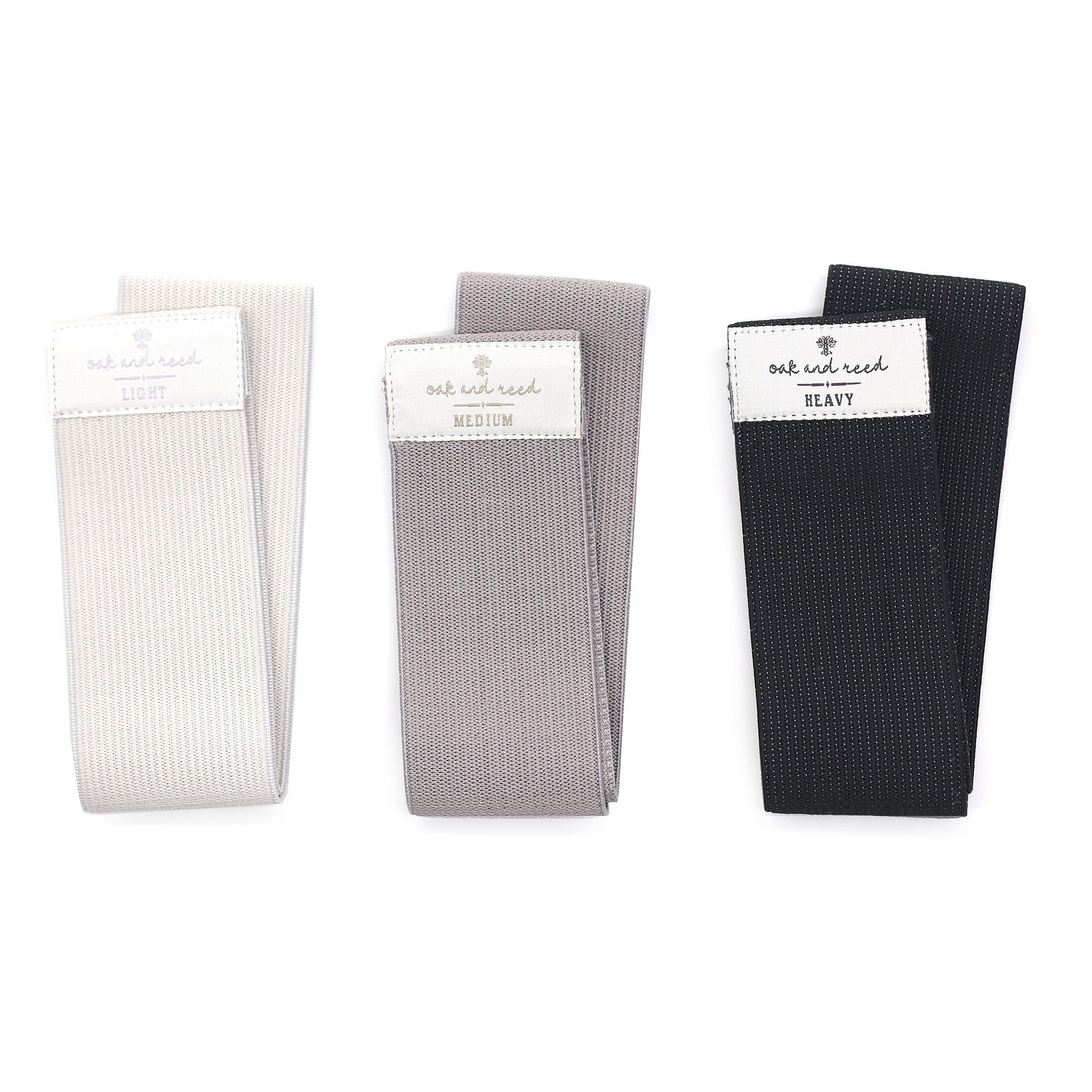 Set of 3 Fabric Power Loops with Drawstring Canvas Pouch