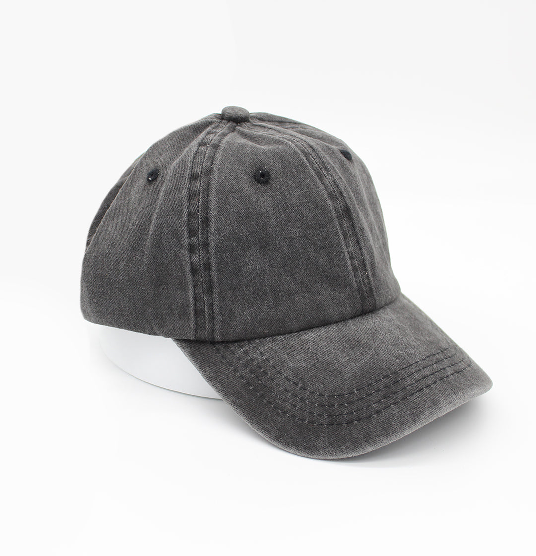 Ponytail Hat, Washed Cotton