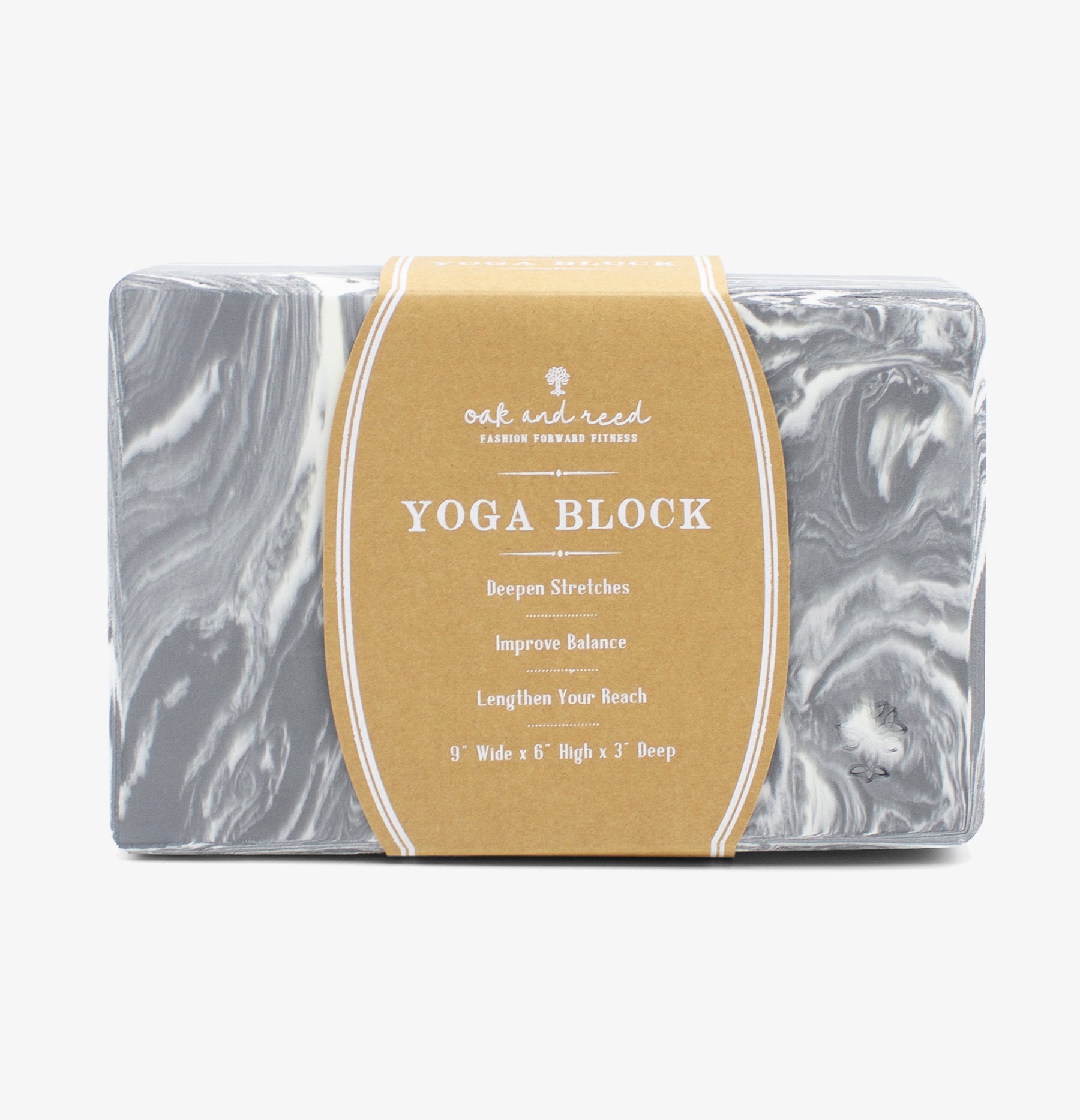 FOAM YOGA BLOCK, BLUE 3 X 6 X 9